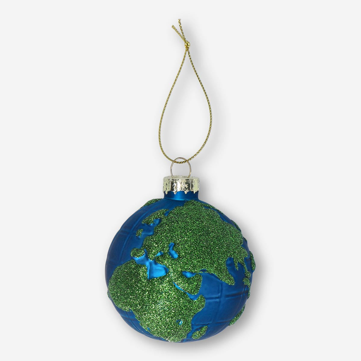 Flying Tiger Copenhagen Christmas bauble featuring an Earth design, perfect for holiday home decorations.