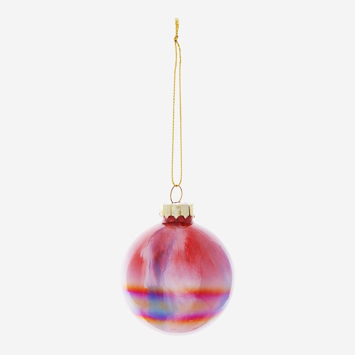 Flying Tiger Copenhagen Christmas bauble with fading colour design, festive home decor ornament for holiday decoration.