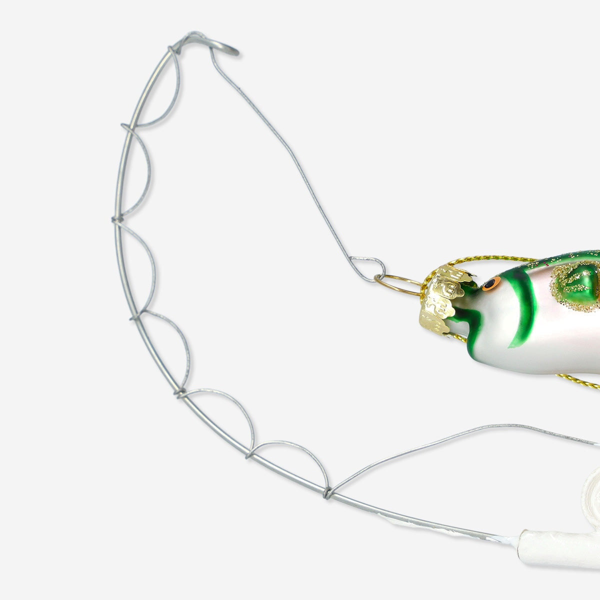 Christmas bauble from Flying Tiger Copenhagen featuring a fishing pole design, ideal for festive home decorations.