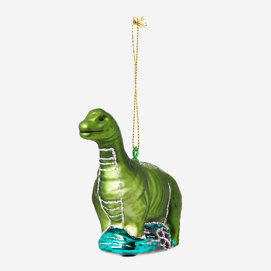 Christmas bauble. Green dino