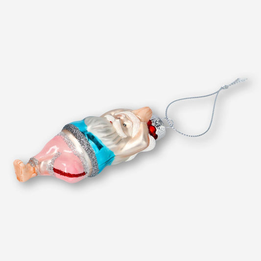 Christmas bauble. Yoga Santa