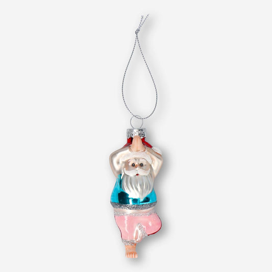 Christmas bauble. Yoga Santa