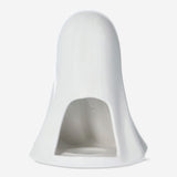Large ghost-shaped candle holder from Flying Tiger Copenhagen, made of ceramic with a spooky ghost design, perfect for home decor.