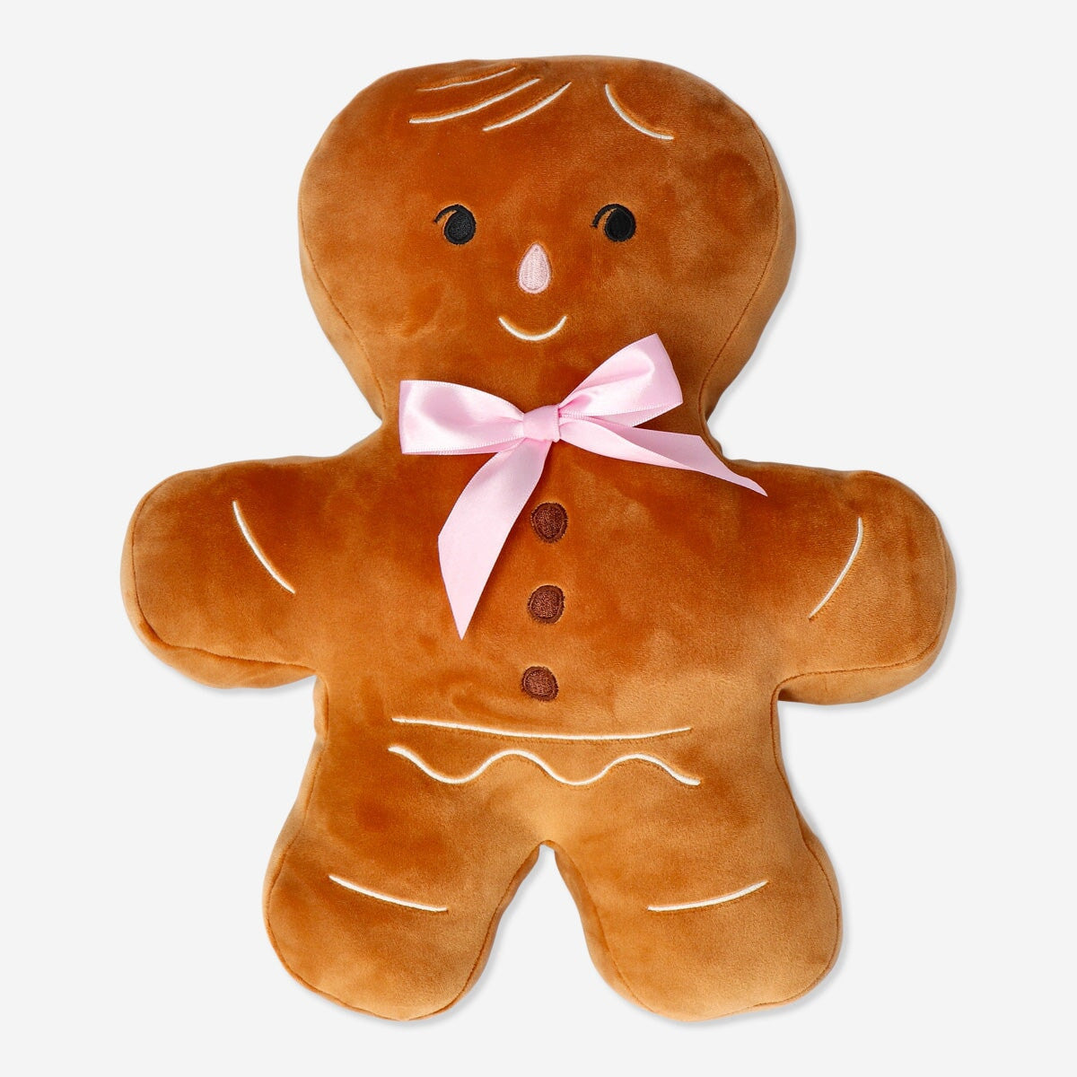 Flying Tiger Copenhagen gingerbread man cushion with a cozy, festive design for home decor.