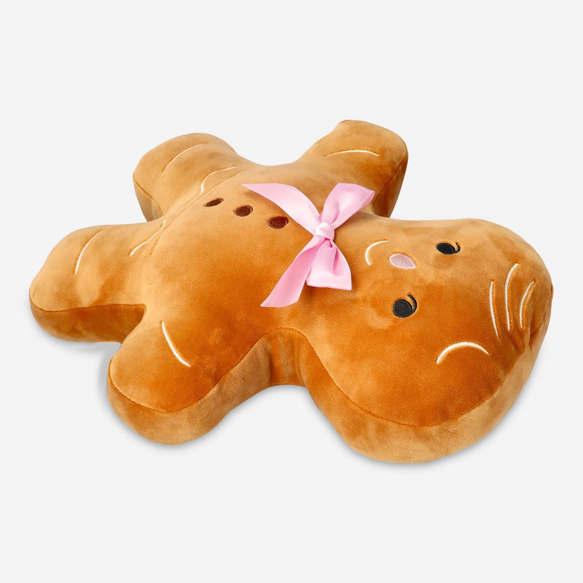 Flying Tiger Copenhagen gingerbread man cushion with cozy fabric and festive design, perfect for home decor.