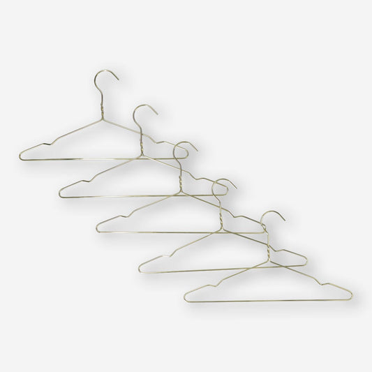 Gold Metal Hangers - 5 pcs