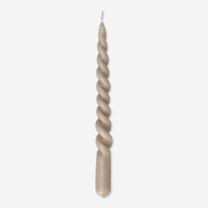 Twisted candle from Flying Tiger Copenhagen, 24 cm tall, home decor item with a unique twisted design.