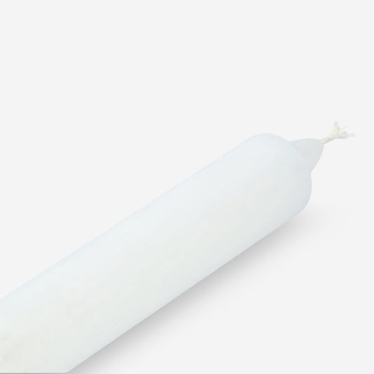 White Dinner Candle - 24 cm