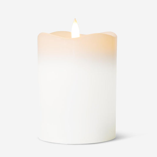 Candela a LED bianca - 10 cm