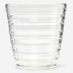 Flying Tiger Copenhagen 250ml glass for drinking, clear kitchen glassware perfect for beverages and everyday use.