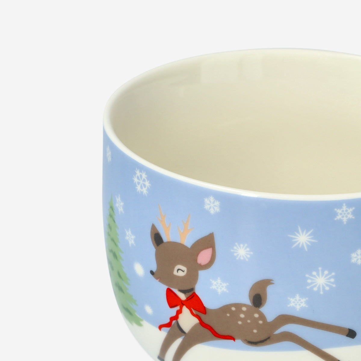 Large Flying Tiger Copenhagen Christmas mug with festive design, 480 ml capacity, ideal for holiday beverages in the kitchen.