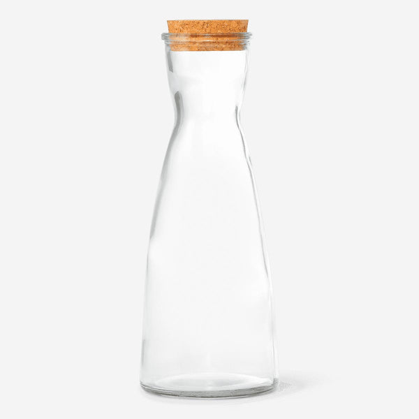 IKEA IKEA 365+ - Caraffa con tappo, 1 l, in vetro trasparente/sughero IKEA IKEA 365+ - Caraffa con tappo, 1 l, in vetro trasparente/sughero