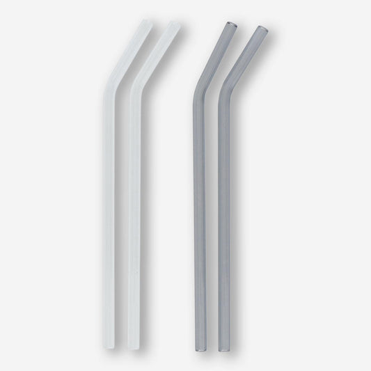 Glass straws - 4 pcs