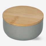 Grey stoneware storage jar for kitchen use, 5 cm in size, by Flying Tiger Copenhagen, featuring a smooth, rounded design.