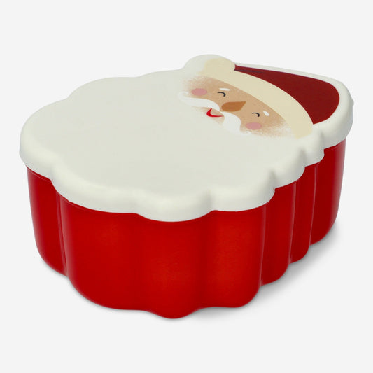 Scatola per snack con faccia da Babbo Natale - 12 cm