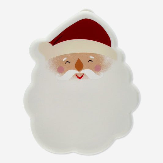 Scatola per snack con faccia da Babbo Natale - 12 cm