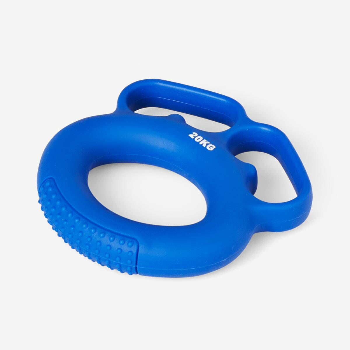 Flying Tiger Copenhagen hand grip with 20 kg resistance for leisure fitness, showing the textured grip and resistance level.