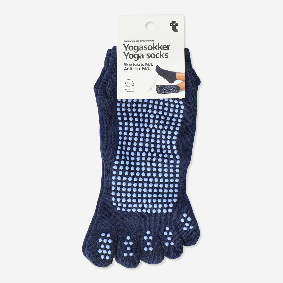 Yoga socks. M/L Leisure Flying Tiger Copenhagen 