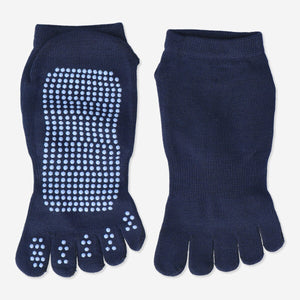 Flying Tiger Copenhagen leisure yoga socks in size M/L, showing soft fabric and grip soles for comfortable practice.