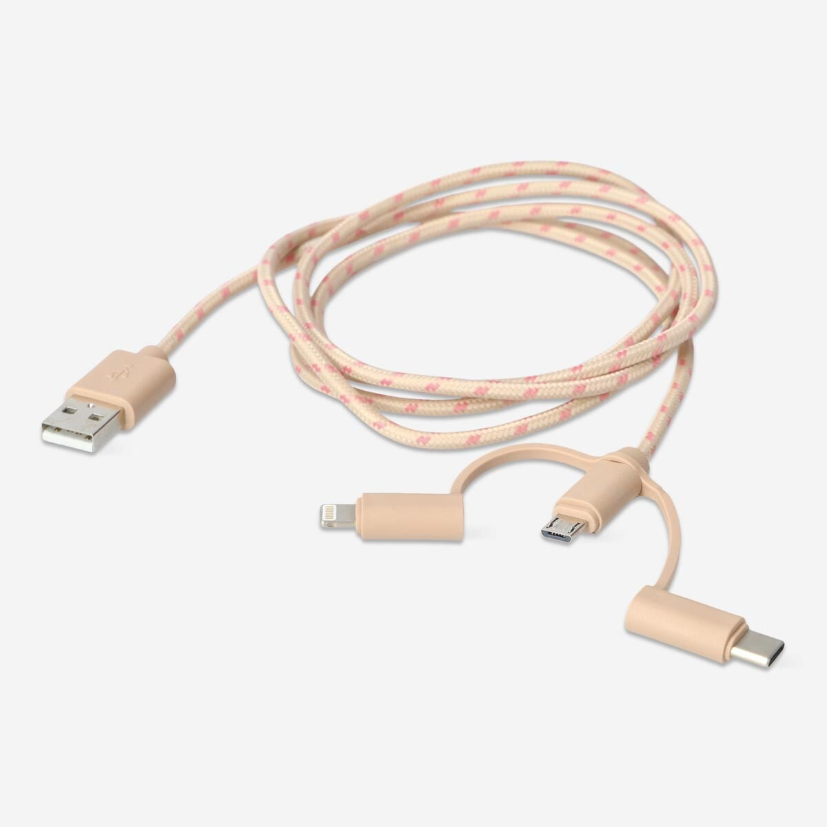 Charging cable. For USB-C, Micro USB and lightning Media Flying Tiger Copenhagen 