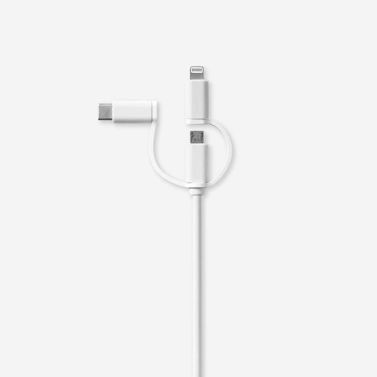 Charging cable. For USB-C, Micro USB and lightning Media Flying Tiger Copenhagen 