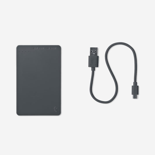 Grå powerbank - 4000 mAh
