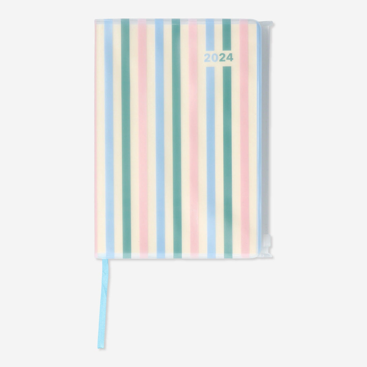 A5 daily office diary by Flying Tiger Copenhagen with a sleek cover, open to pages for planning and note-taking.