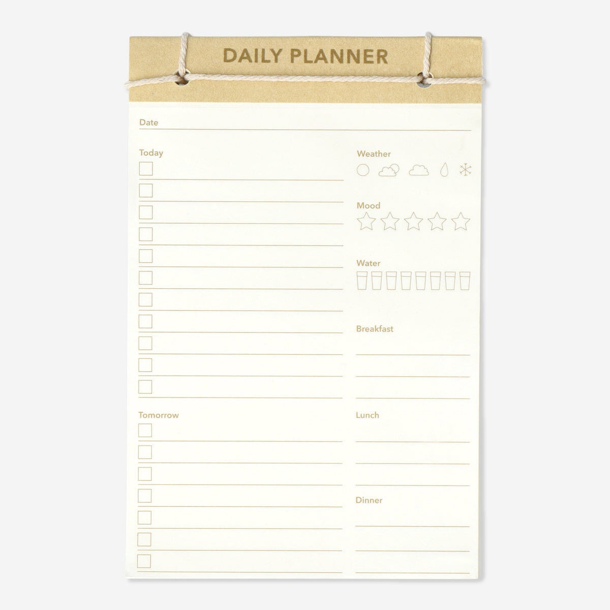 A5 Flying Tiger Copenhagen Daily Planner for Dad with wellbeing tracker, featuring a sleek office design and organized pages.