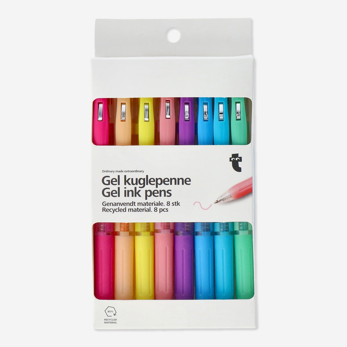 Gel ink pens. 8 pcs Office Flying Tiger Copenhagen 
