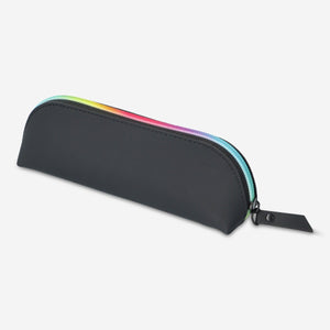 Office pencil case by Flying Tiger Copenhagen, compact and colorful with multiple compartments for stationery storage.