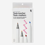 Twin markers. 12 pcs Office Flying Tiger Copenhagen 