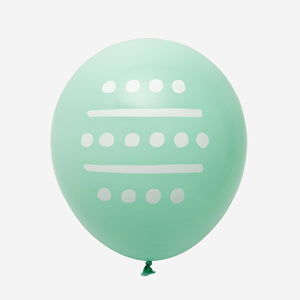 Colorful Flying Tiger Copenhagen party balloons in various shades, perfect for celebrations and festive decorations.