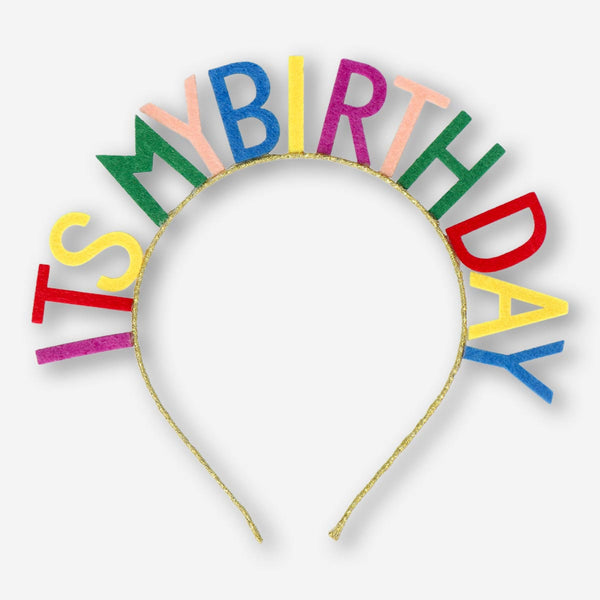 Birthday Headband for Adults – Colourful Party Accessory – Flying