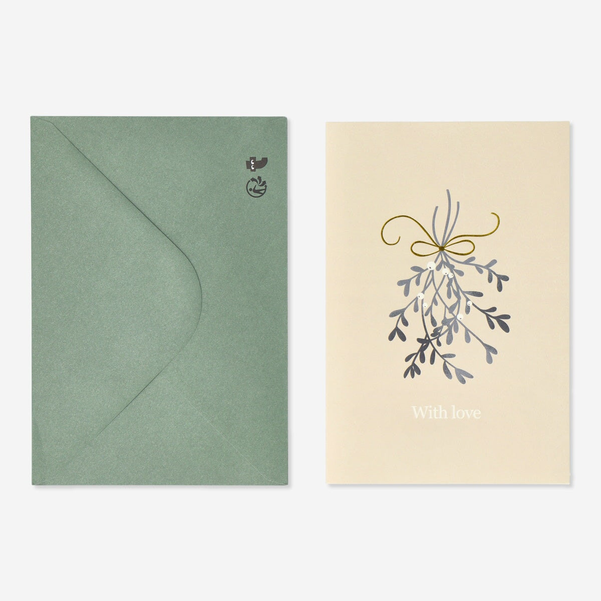 Party greeting card with white envelope from Flying Tiger Copenhagen, featuring colorful festive design for celebrations.