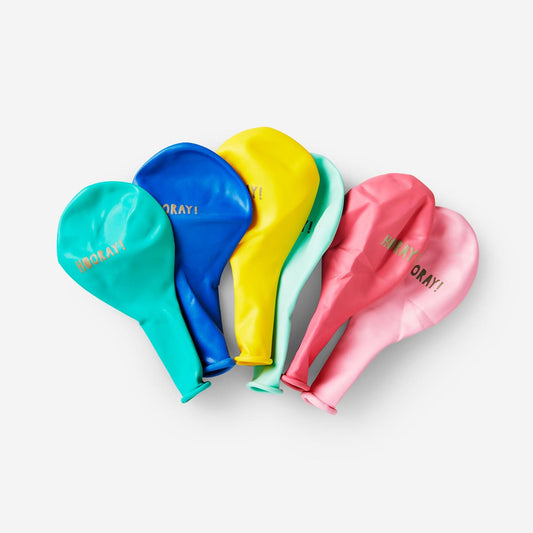 Hooray balloons - 6 pcs