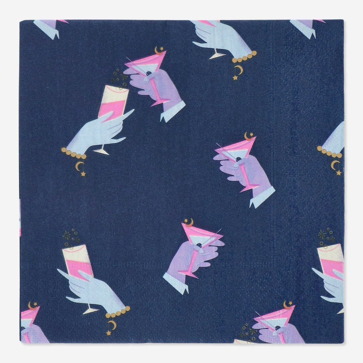 Set of 16 Flying Tiger Copenhagen party napkins with colorful designs, perfect for celebrations and gatherings.