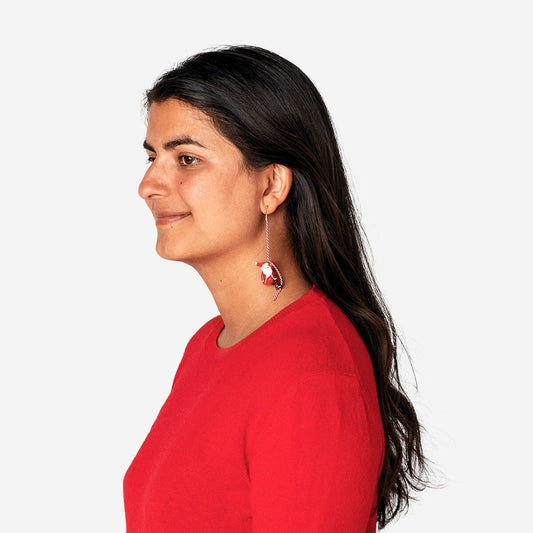 Navidad pendiente - Un Papá Noel en una cuerda