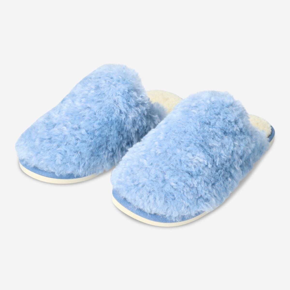 Textile slippers in size 38-39 from Flying Tiger Copenhagen, soft and comfortable casual footwear for indoor wear.