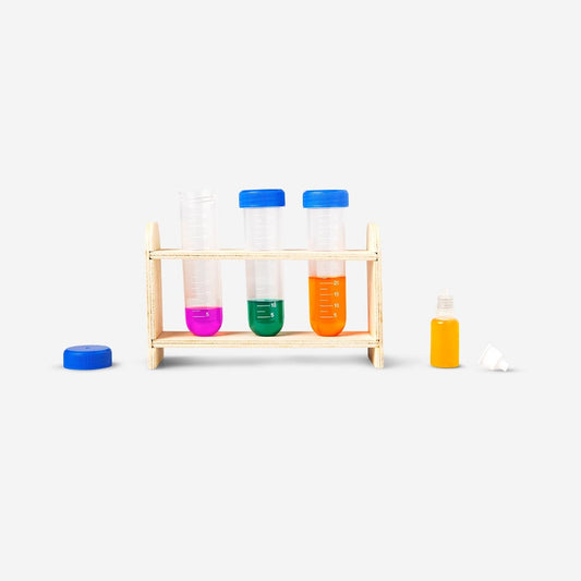 Test tube set. With experiments