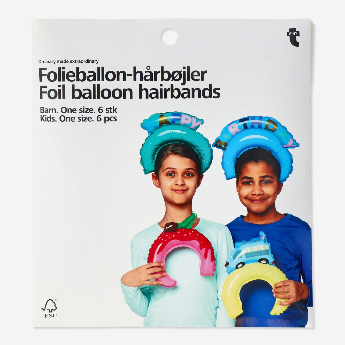 Foil balloon hairbands. Kid Party Flying Tiger Copenhagen 