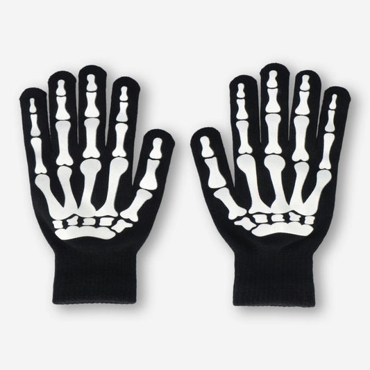 Selvlysende handsker i mørke. Voksne