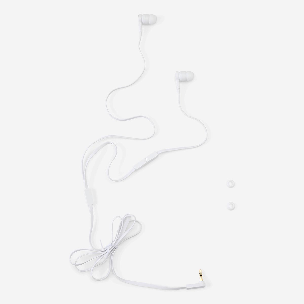 White ear phones with microphone Media Flying Tiger Copenhagen
