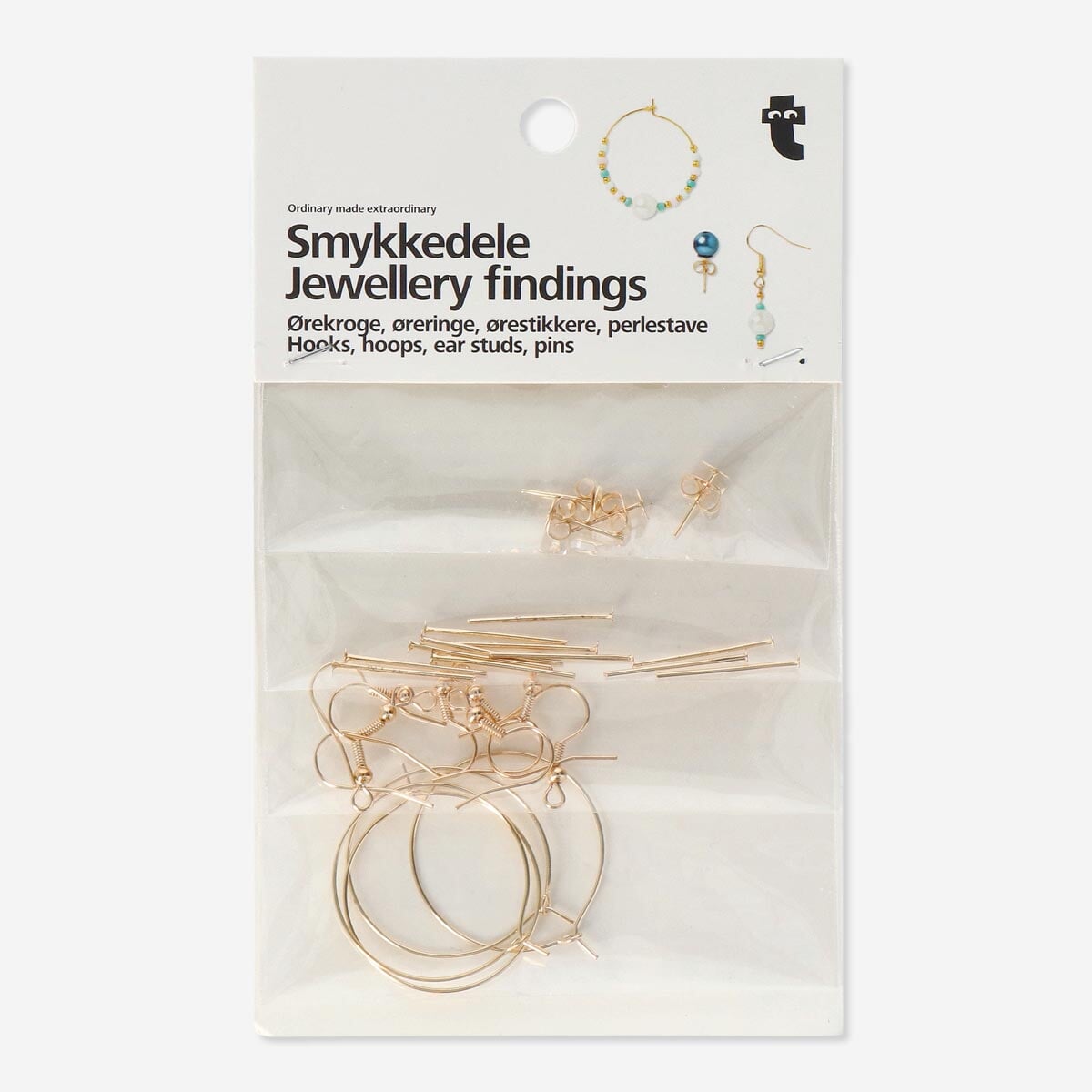 Gold Plated Domed Stud Earring Findings | Brooklyn Charm