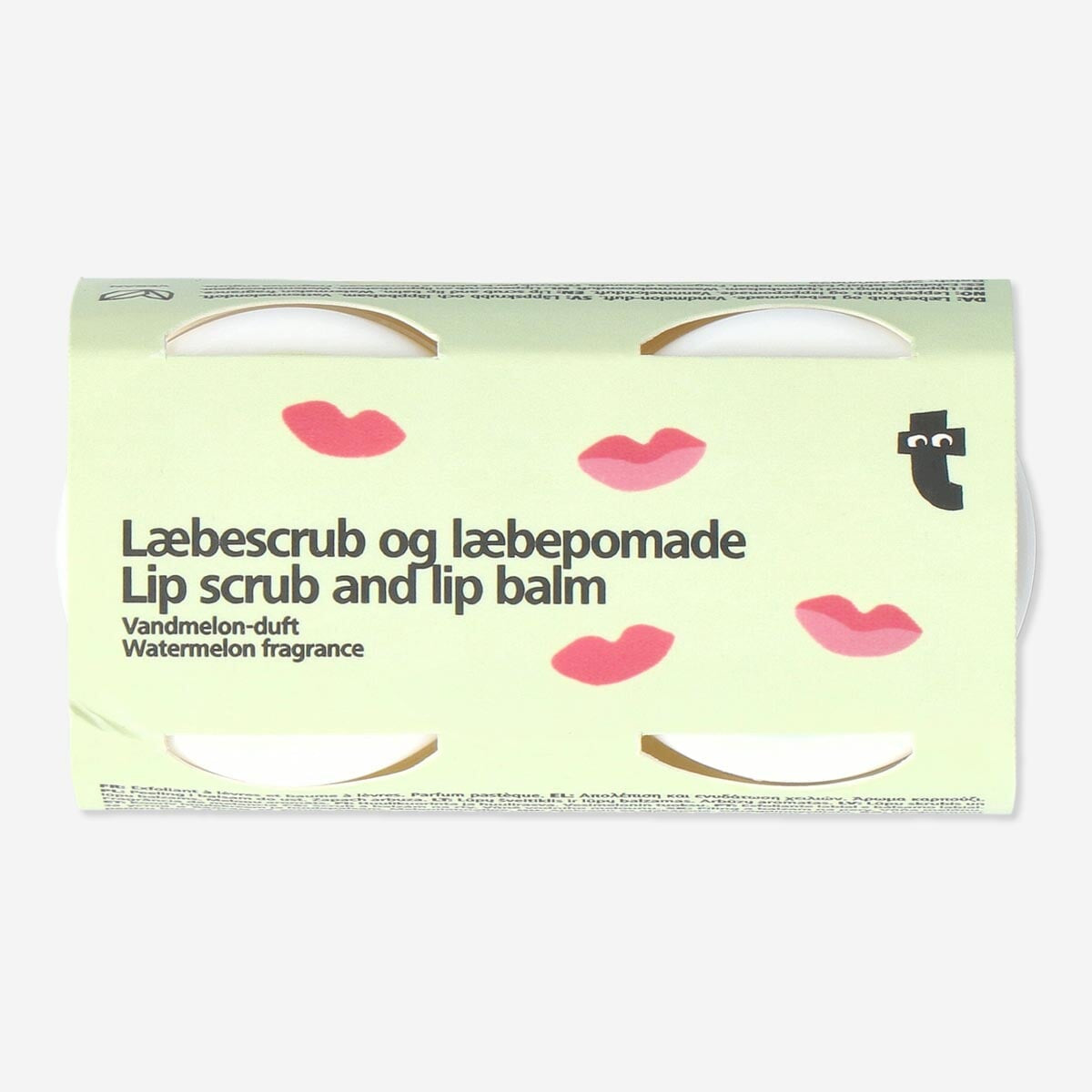 Lip scrub and lip balm. Watermelon fragrance Personal care Flying Tiger Copenhagen 