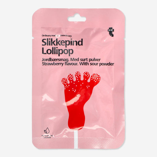 Lollipop with sour powder