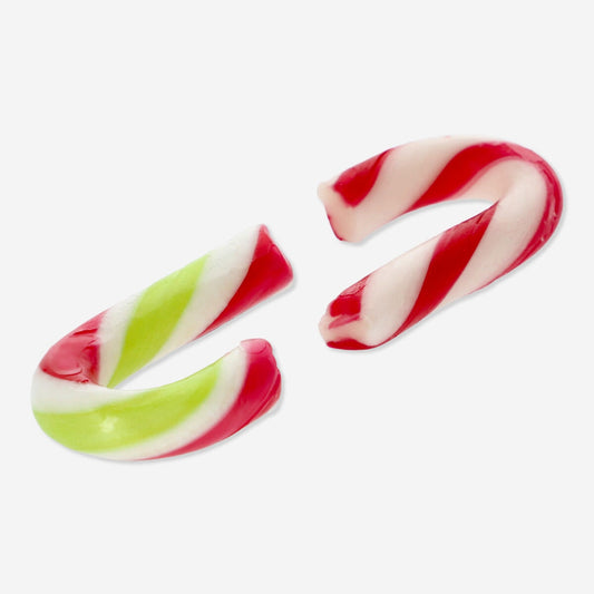 Mini candy canes. Peppermint flavour