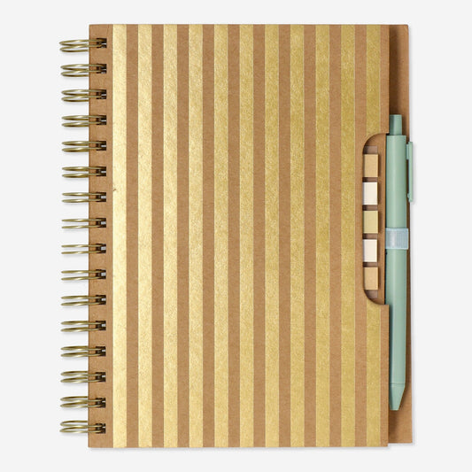 Notesbog. Med sidemarkører og kuglepen