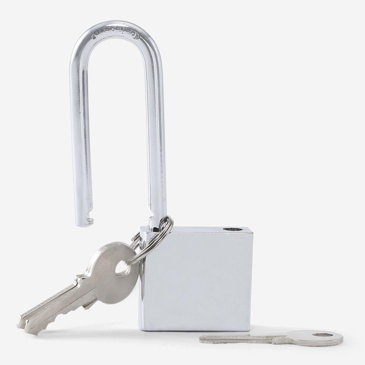 Padlock with Keys 8 cm – Secure Silver Metal Lock for Everyday Use