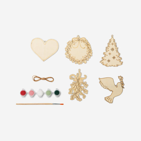 Paint-your-own Christmas ornaments