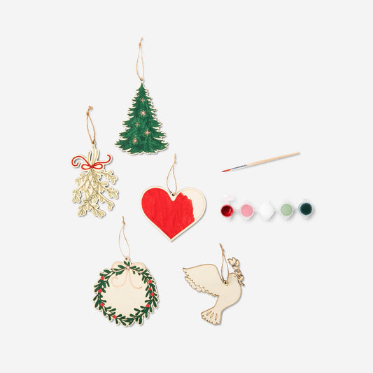 Paint-your-own Christmas ornaments